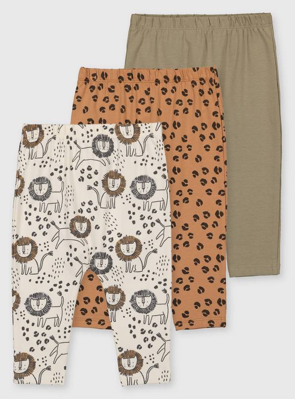 Animal Leggings 3 Pack - 6-9 months